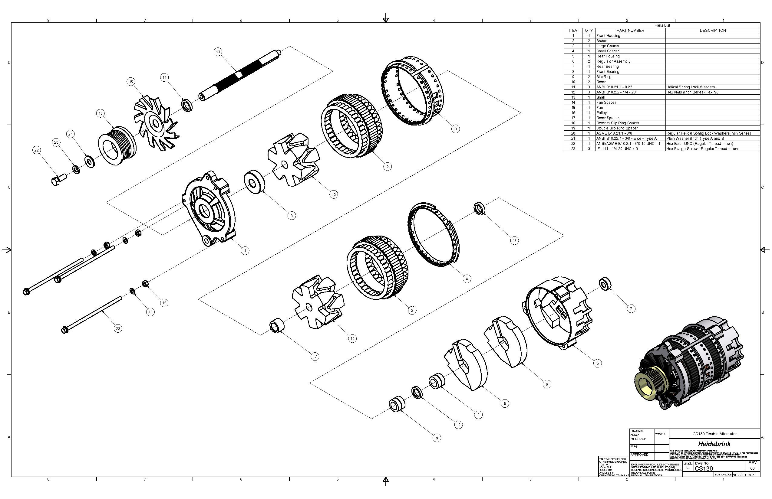 Double Alternator Diagram